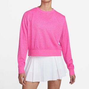 Nike Dri-FIT Victory Women's Long-Sleeve Golf Crew Top Pink